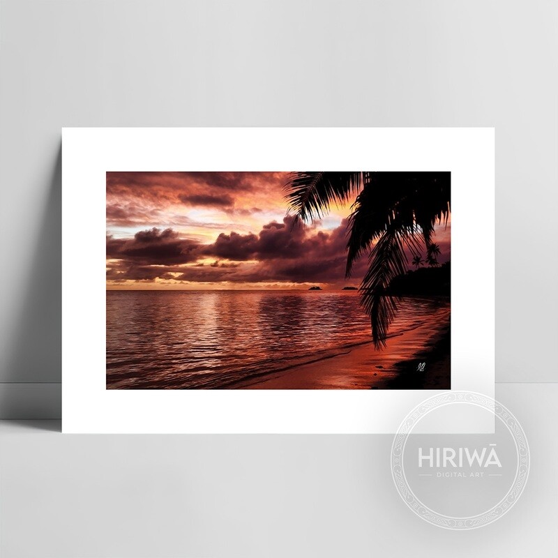 Fafa Island, Tongan Sunset (Print)