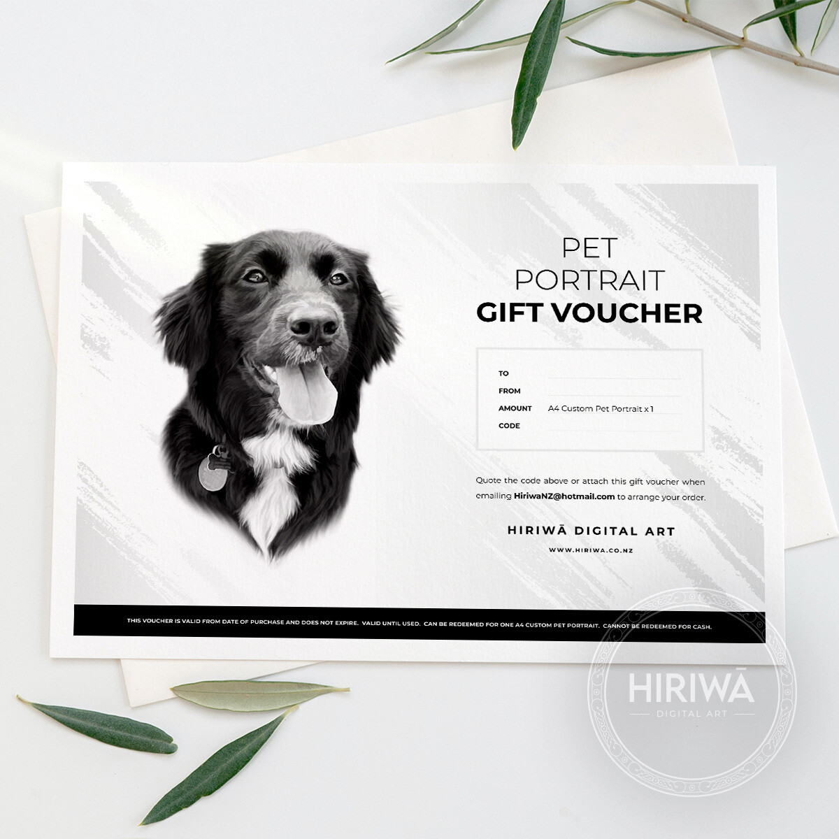 Gift Voucher - A4 Pet Portrait