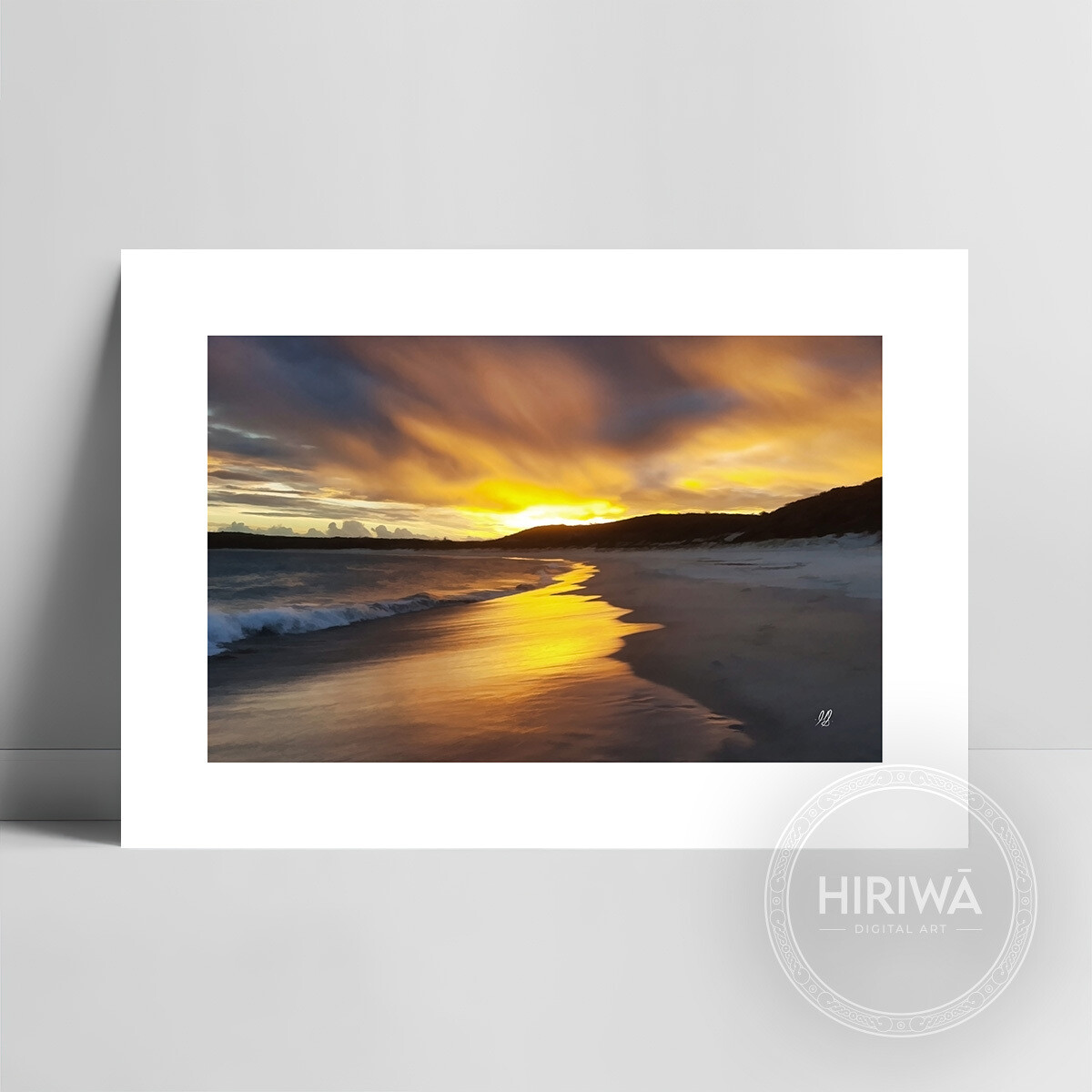 Fingal Bay, Golden Sunset (Print)