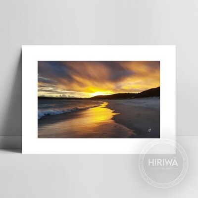 Fingal Bay, Golden Sunset (Print)