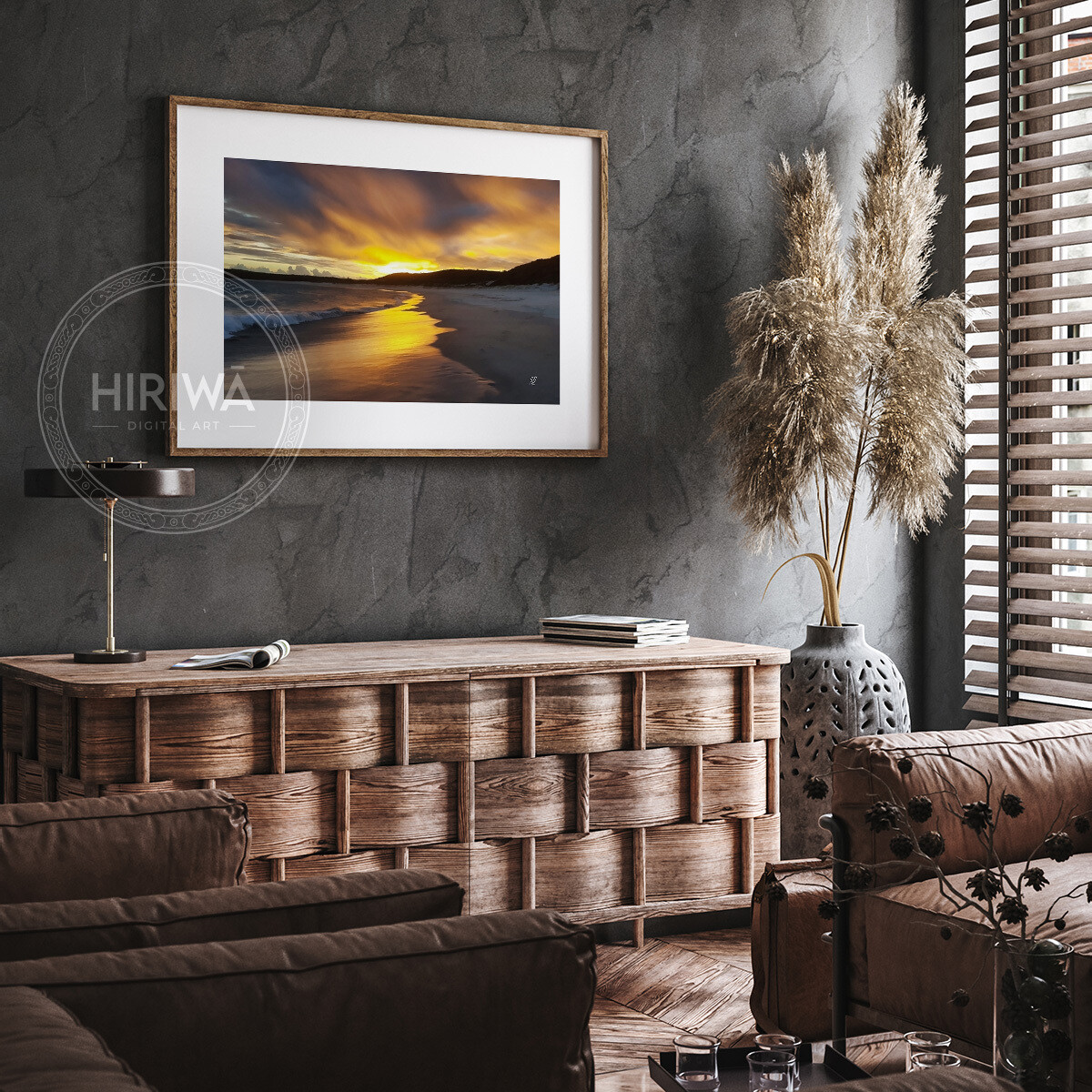 Fingal Bay, Golden Sunset (Print)