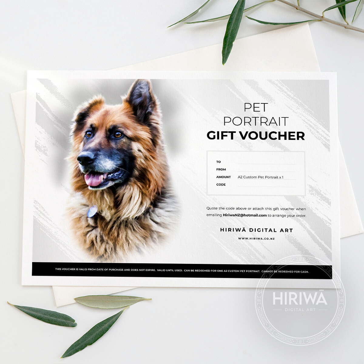 Gift Voucher - A2 Pet Portrait