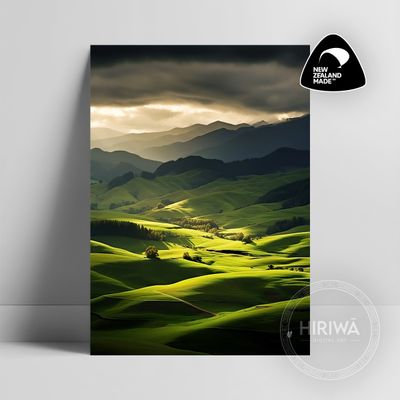 Sunlit Hills (Print)