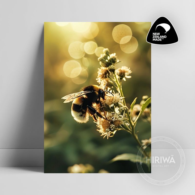 Meadow Bee Blossoms (Print)