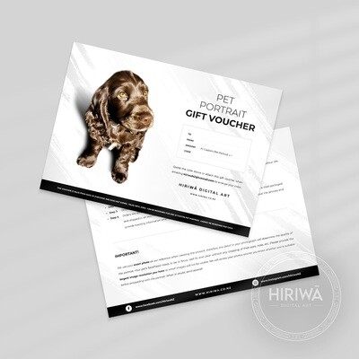 Gift Voucher - A1 Pet Portrait