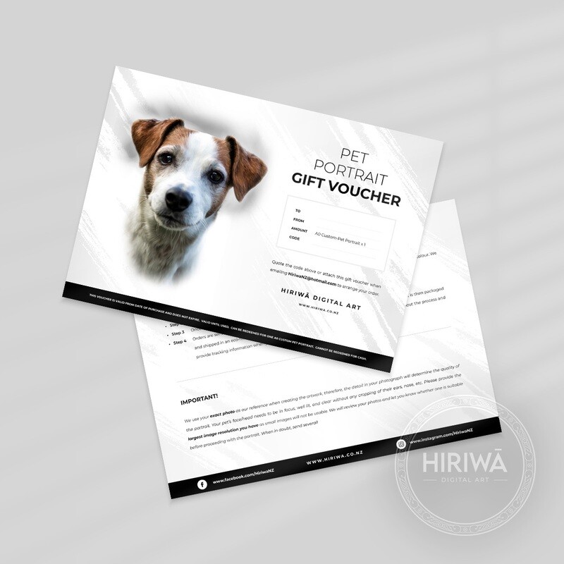 Gift Voucher - A0 Pet Portrait