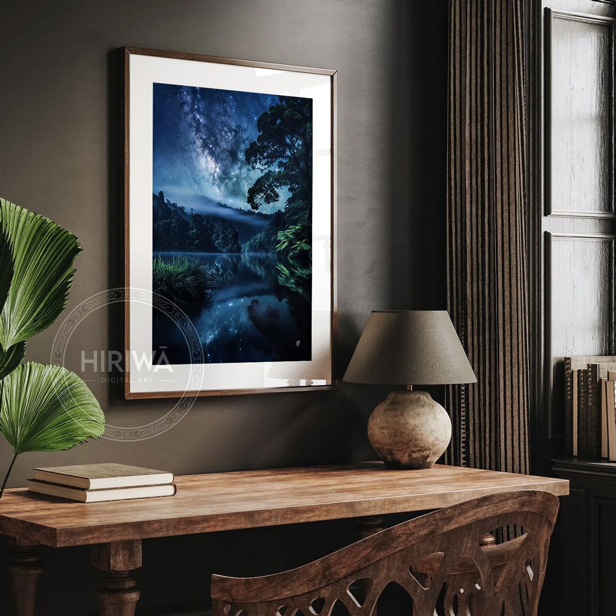 Infinite Reflections fine art print displayed in a frame with white border.