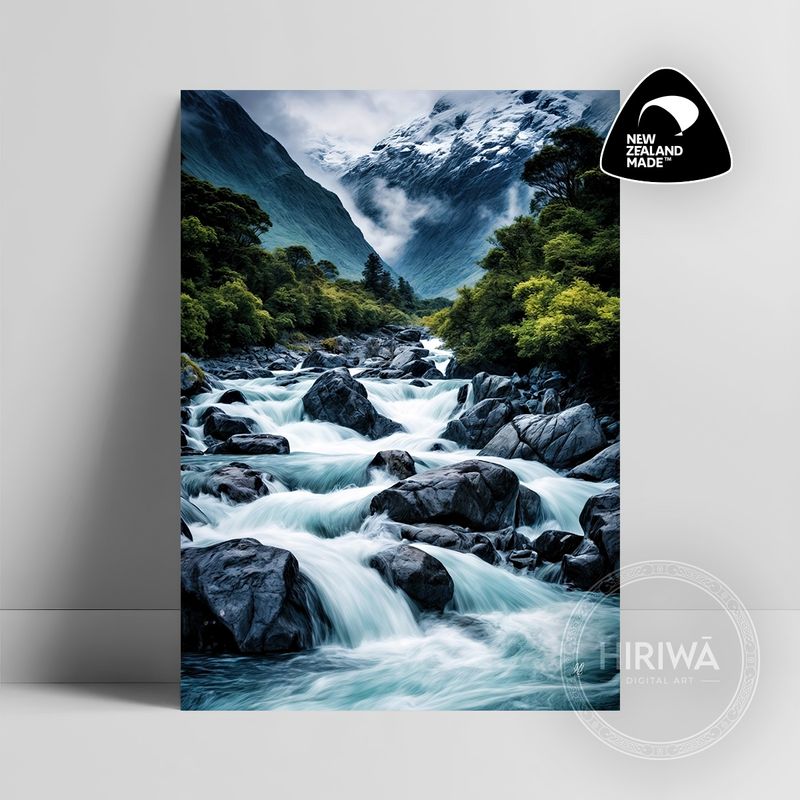 Untamed Mountain Rapids (Print)