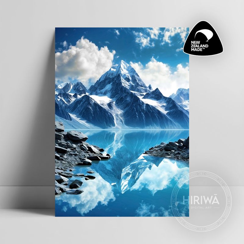 Mirrored Peaks (Print)