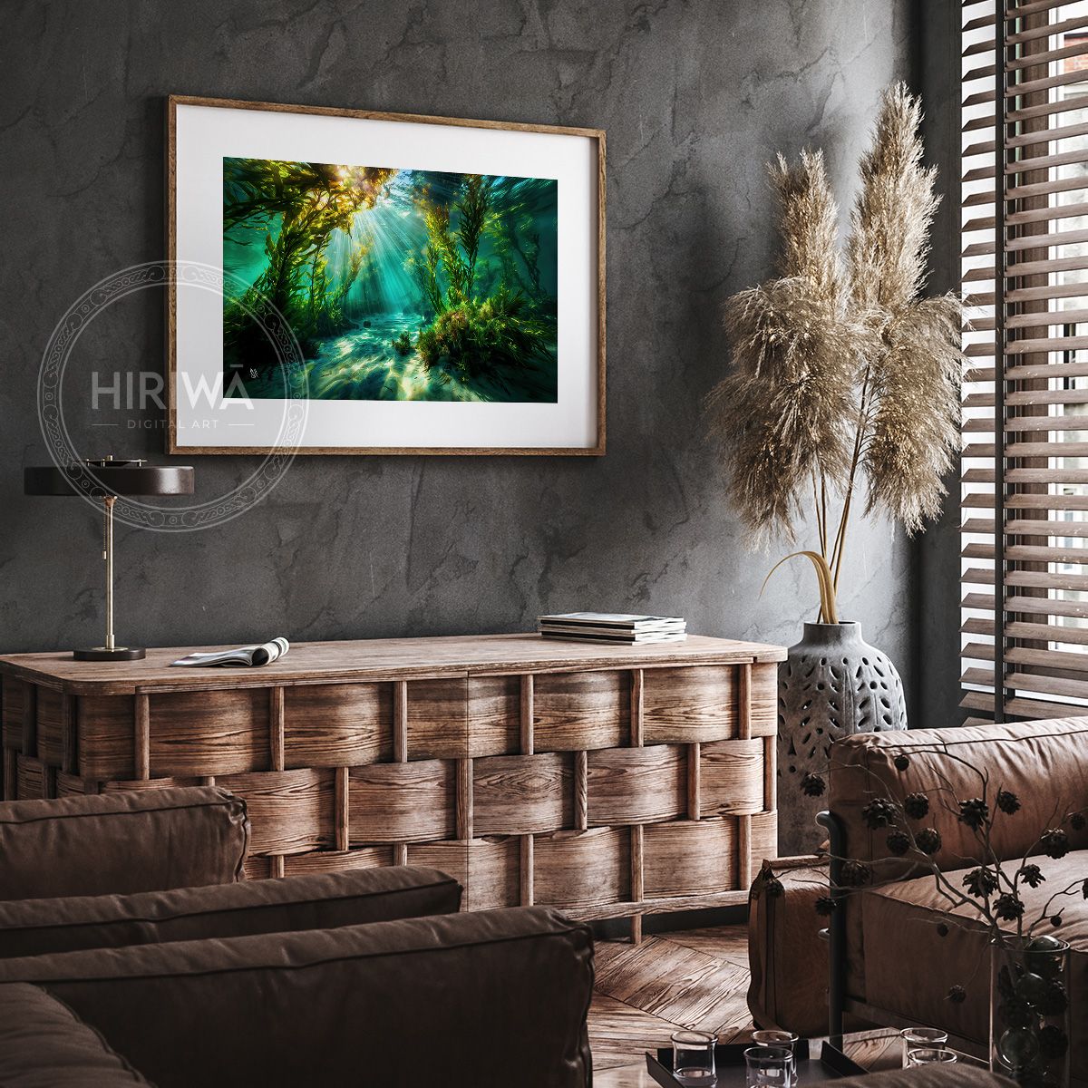 Breathing Light fine art print displayed in a frame with white border.
