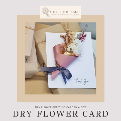 Munti Dreams Dry Flower Greeting Card