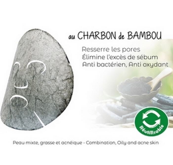 Masque Konjac au Charbon de Bambou