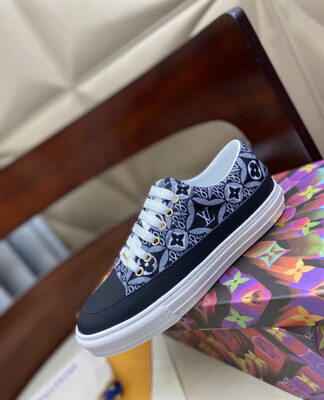 LV Low Canvas Blue