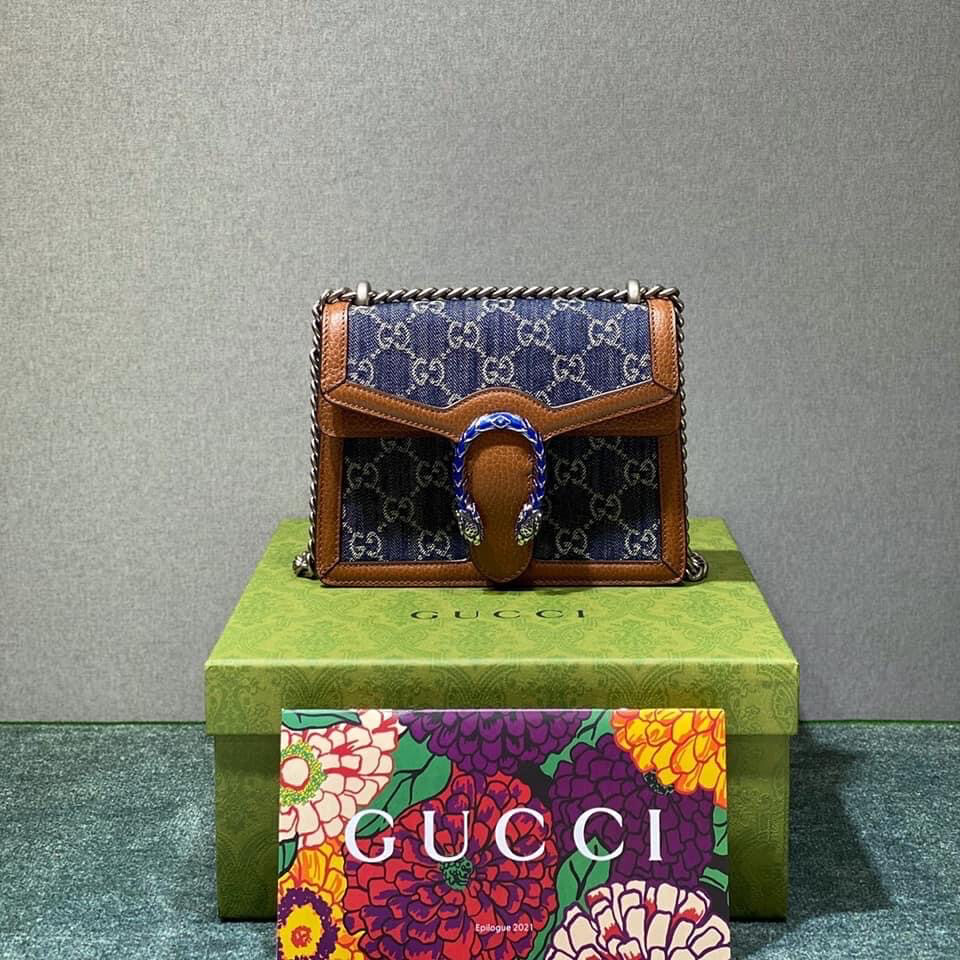 Gucci Denim Dionysus Tote