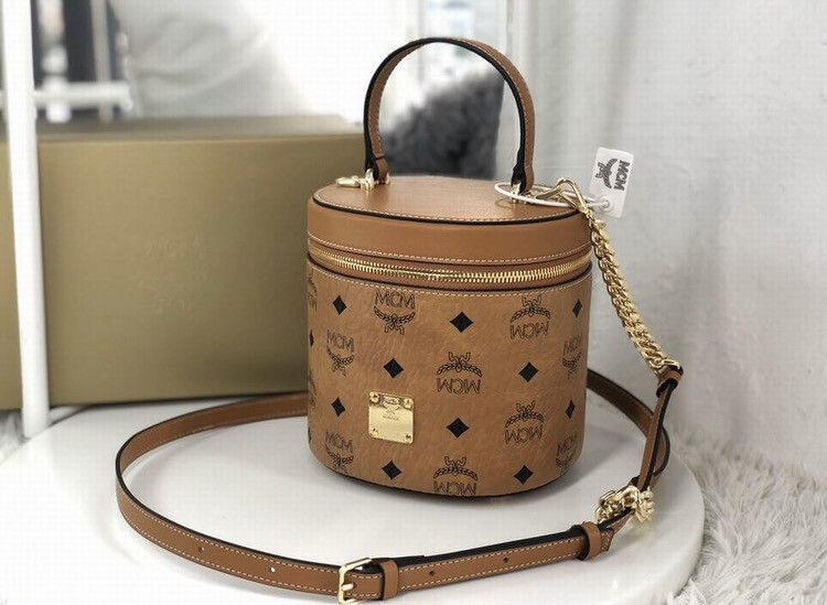 MCM Visetos Vanity Tote