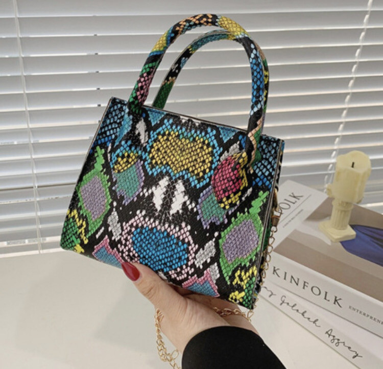 Snake Print Handbag