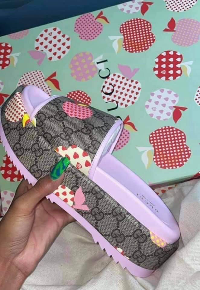 Gucci Strawberry Slides