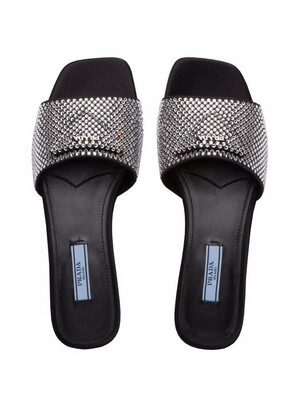 Prada Crystal Slides