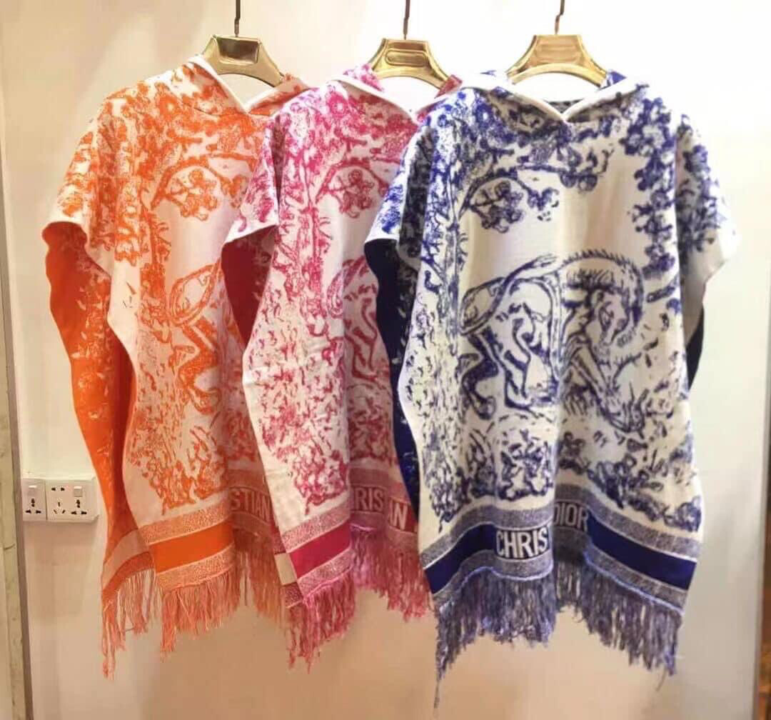 Dior Hooded Poncho
