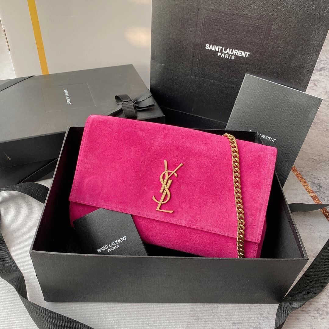 YSL Clutch Suede