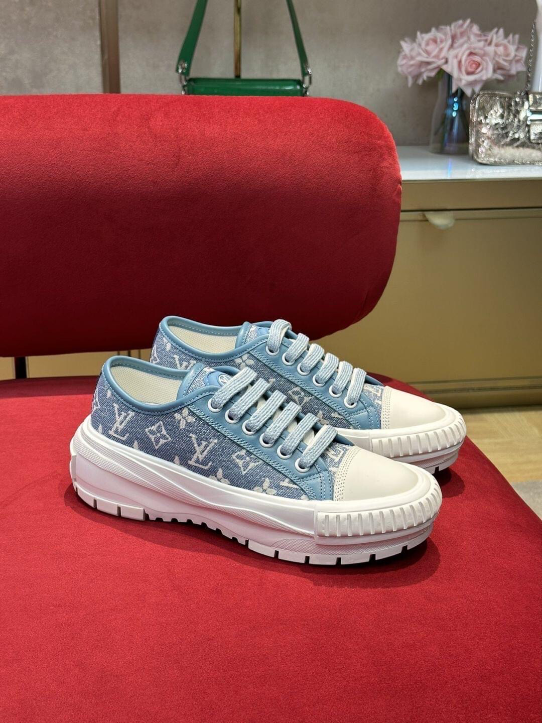 LV Denim Lowtops