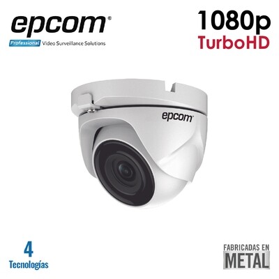 TVI Eyeball camera 1080p Outdoor IP66 / EXIR 20 m / 4 in 1 / 2.8 mm Lens / Metal Housing