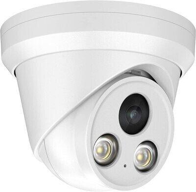 Compatible for Hikvision 5MP POE IP Camera, 24 Hours Full time Color,2.8mm Fixed Lens, Build-in Mic, WDR，IP67 Waterproof(PG2357C)