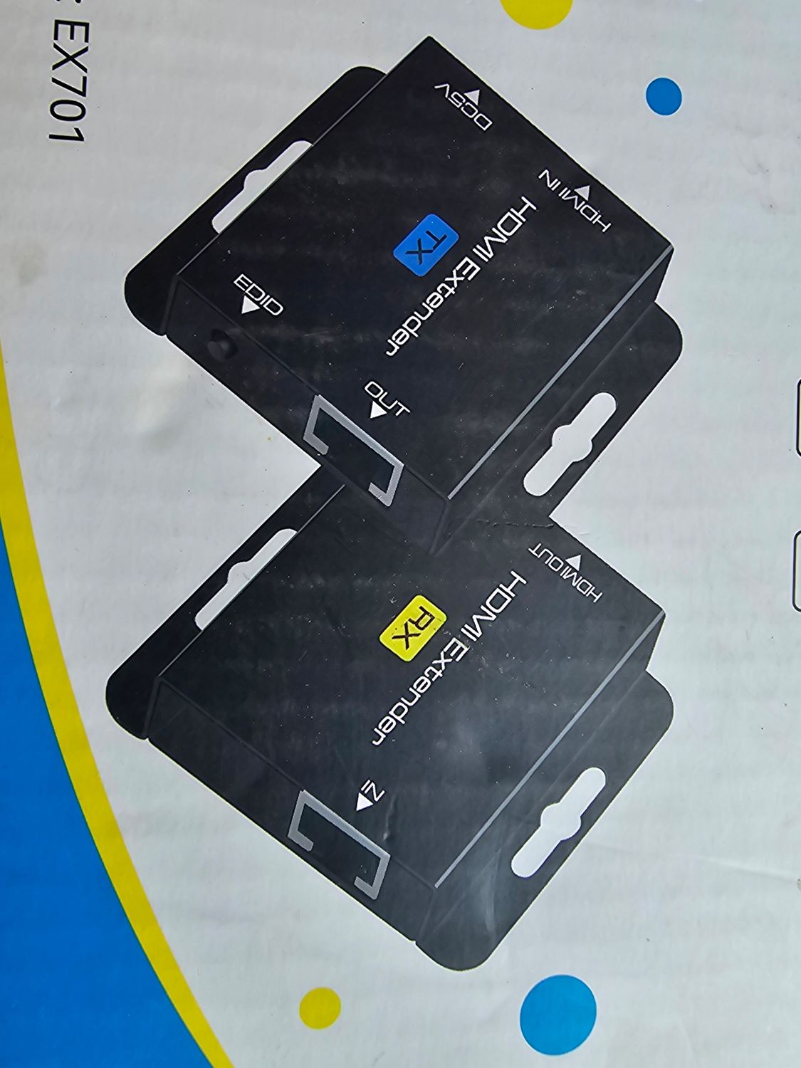 HDMI Over Ethernet Extender – Modelo EX701 Conjunto TX + RX (Transmisor y Receptor)