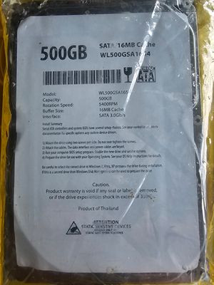 Disco Duro SATA 500GB – Modelo WL500GSA1654