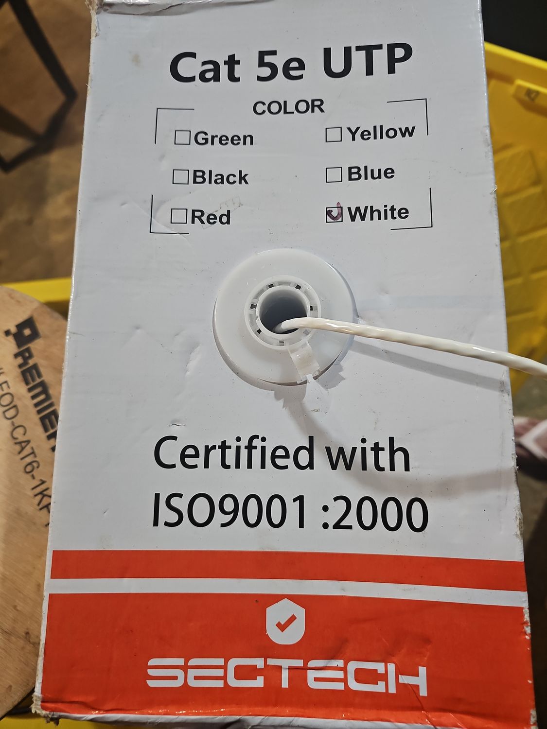 Sectech – Cable de Red CAT5e UTP (Color Blanco) lan 