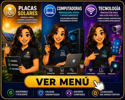 Placas Solares, Computadoras y Tecnología