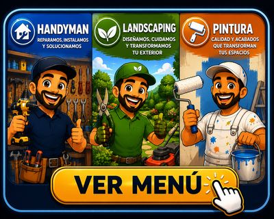 Handyman, Landscaping y Pintura