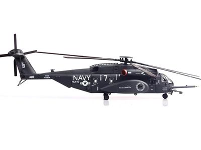 Sikorsky MH-53E Sea Dragon Helicopter "United States Navy Blackhawks Tail Number 17" Dark Gray 1/72 Diecast Model by Panzerkampf
