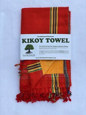 Kikoy Towel Red (#48)