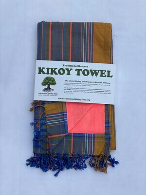 Kikoy Towel Bronze Multi Stripe (#51)