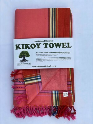 Kikoy Towel Salmon (#69)
