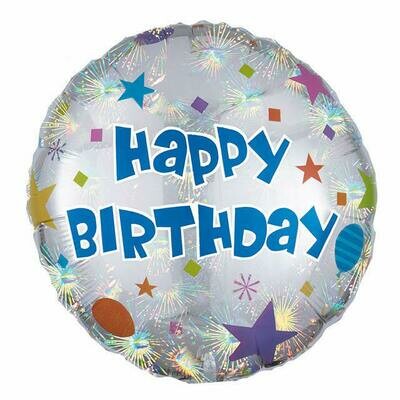 Ballon "Happy Birthday" anniversaire 1