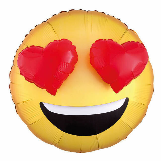Ballon "Yeux En Coeurs" 3D, géant