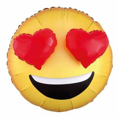 Ballon "Yeux En Coeurs" 3D, géant