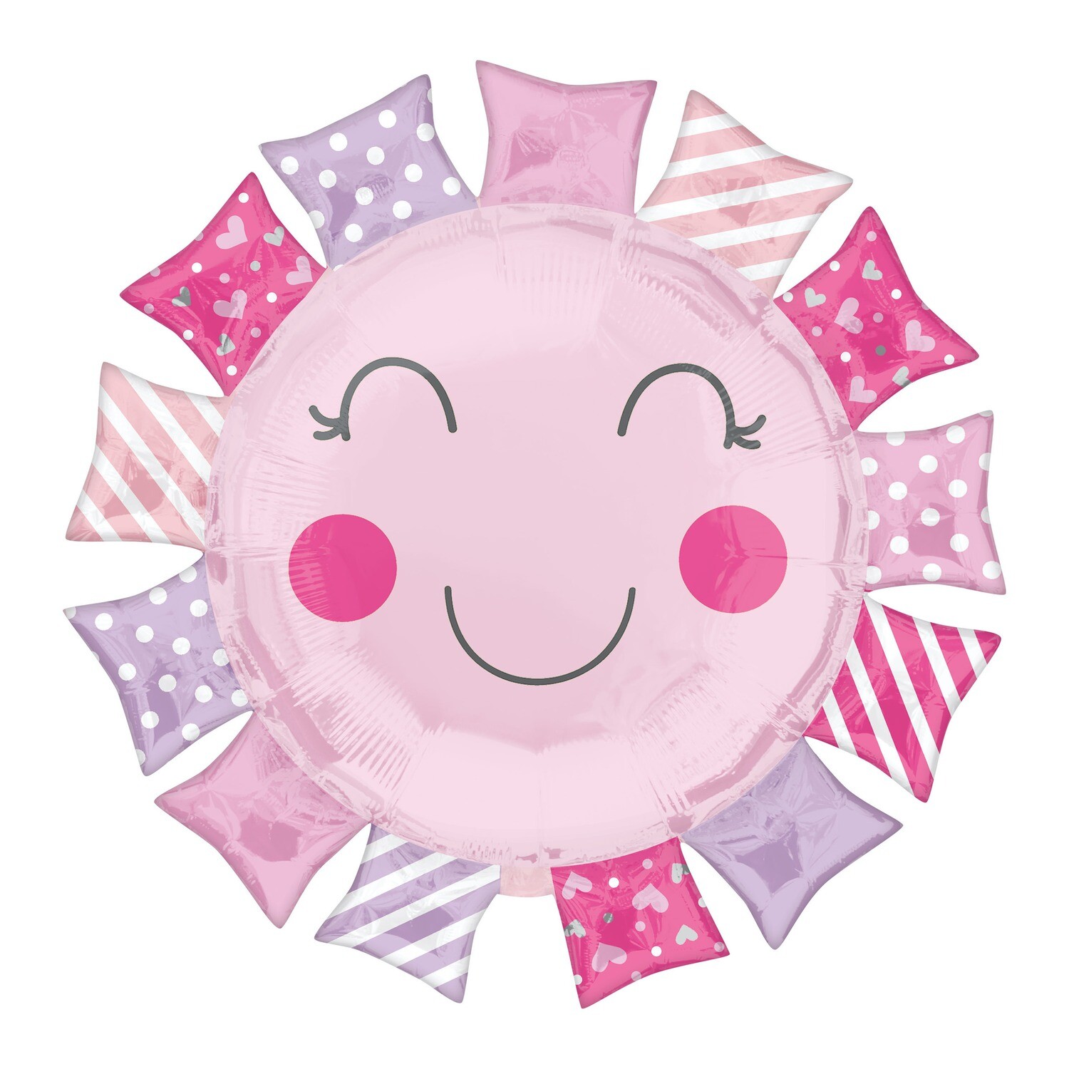 Ballon géant "Soleil Rose"