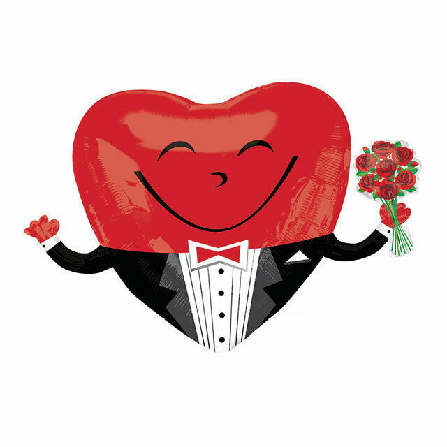 Ballon "Heart Guy" amour