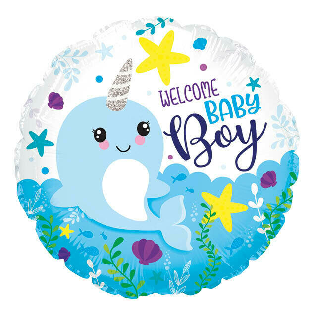 Ballon "Welcome Baby Boy" naissance