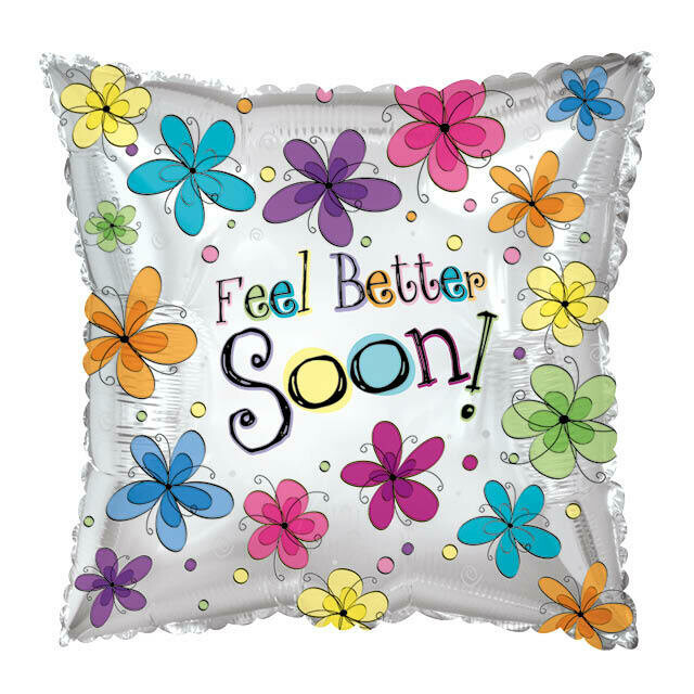 Ballon coussin "Feel Better Soon" rétablissement
