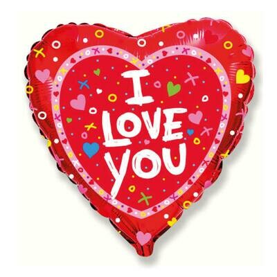 Ballon "I Love You" amour 2