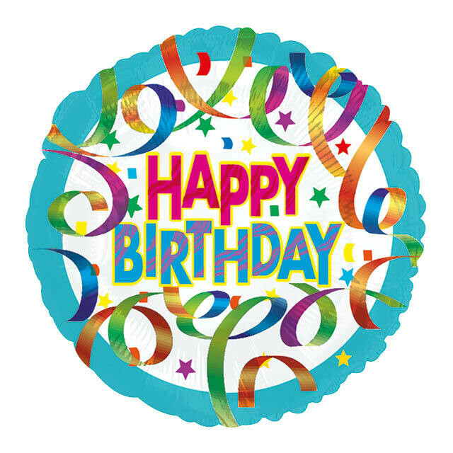 Ballon "Happy Birthday" anniversaire 2