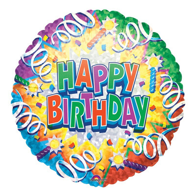 Ballon "Happy Birthday" anniversaire 3