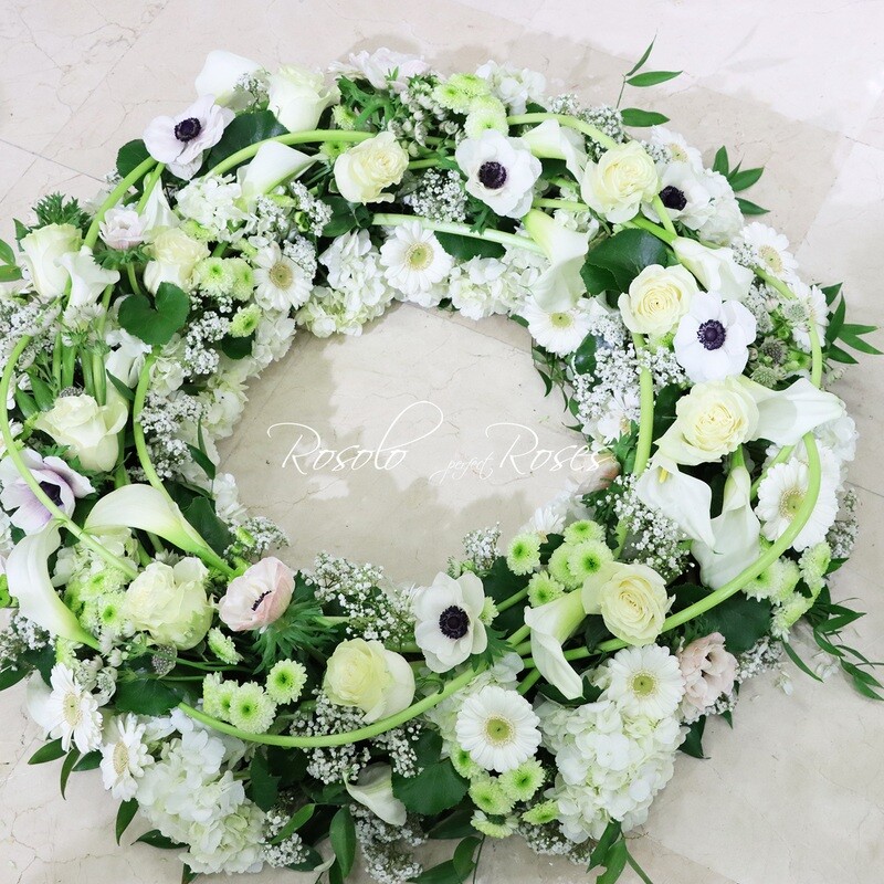 Grande couronne originale en blanc