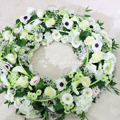 Grande couronne originale en blanc