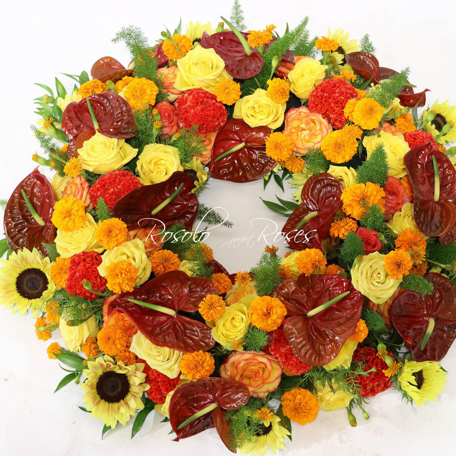 Couronne lumineuse, couleurs chaudes