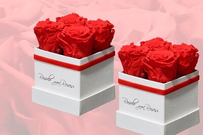 Boîtes de roses